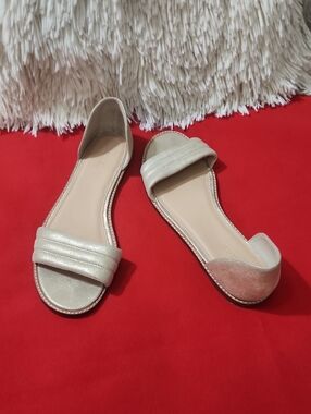 J.crew Women's Open-Toe D'Orsay Flats Sandals - Gold